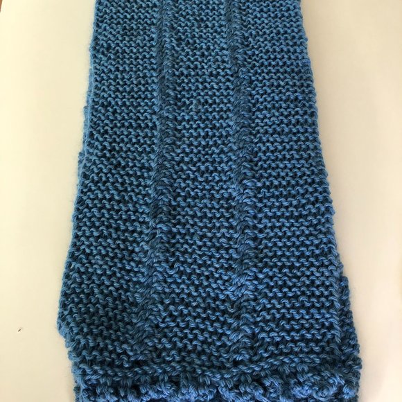 Hand knitted soft unique scarf, Knit neck wrap - Picture 8 of 10